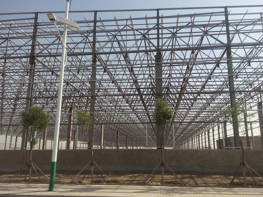 酒泉汽车工业厂房网架